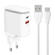 slomart omrežni polnilec ldnio a2423c usb, usb-c + kabel microusb