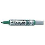 Pentel Maxiflo MWL5 označevalec za bele table, zelena valjčna konica 6 mm