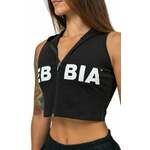 Nebbia Sleeveless Zip-Up Hoodie Muscle Mommy Black S Trenirka za fitnes