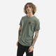 Kratka majica Fjallraven zelena barva - zelena. Kratka majica iz kolekcije Fjallraven, izdelana iz pletenine. Model iz izjemno udobne tkanine z visoko vsebnostjo bombaža.
