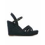 Tommy Hilfiger Espadrile Essential Basic Wedge Sandal FW0FW07220 Mornarsko modra