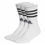 adidas Visoke nogavice Unisex 3-Stripes Cushioned Crew Socks 3 Pairs HT3458 Bela