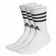 adidas Visoke nogavice Unisex 3-Stripes Cushioned Crew Socks 3 Pairs HT3458 Bela