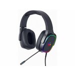 Gembird GHS-SANPO-S300 gaming slušalke, 3.5 mm/USB, črna, 105dB/mW, mikrofon