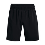 UA Woven Graphic Training Shorts, Black/White - S