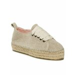 Manebi Espadrile Lace-Up Espadrilles O 7.1 E0 Bež