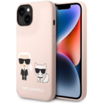 Karl Lagerfeld Choupette ovitek za iPhone 14 Plus, silikonski, roza (KLHCP14MSSKCI)