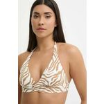 Zgornji del kopalk Max Mara Beachwear bež barva, 2416821299600 - bež. Zgornji del kopalk iz kolekcije Max Mara Beachwear. Model izdelan iz elastične pletenine.