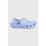 Natikači Crocs CLASSIC KIDS CLOG vijolična barva - vijolična. Otroški natikači iz kolekcije Crocs. Model je izdelan iz sintetičnega materiala. Model z mehkim, oblikovanim vložkom zagotavlja udobje.