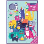 Mudpuppy Puzzle z željami Cat party 12 kosov