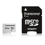 Transcend spominska kartica microSDXC 64GB 300S, 95/45 MB/s, C10, UHS-I Speed Class 3 (U3), adapter