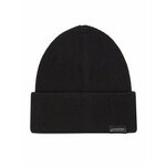 Calvin Klein Kapa Leather Patch Docker Beanie K50K510978 Črna