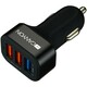 WEBHIDDENBRAND Avtomobilski polnilnik CANYON C-07, 1xUSB-A Quick Charge QC3.0 + 2xUSB-A, vhod 12-24V, izhod USB/5V-2,1A+QC3.0/5V-2,4A9V-2A