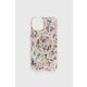 Guess Flowers ovitek za iPhone 14, roza (GUHMP14SHCFWSP)