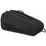 Wilson Noir Tour 6 Pack Racket Bag 6 Black Noir Tour Teniška torba