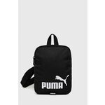 Torbica za pas Puma črna barva - črna. Majhna torbica za pas iz kolekcije Puma. na zapenjanje model, izdelan iz tekstilnega materiala.