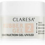 Claresa Rubber Gel Construction Gel UV/LED gel lak za podaljševanje nohtov odtenek 2 12 g