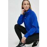 Pulover Under Armour ženska - modra. Pulover iz kolekcije Under Armour, izdelan iz enobarvne pletenine. Model z mehko oblazinjeno notranjostjo zagotavlja mehkobo in povečuje udobje.