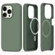 OVITEK ZA IPHONE 15 PRO TECH-PROTECT SILICONE MAGSAFE OLIVE