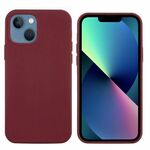 WEBHIDDENBRAND Liquid ovitek za iPhone 13, silikonski, bordo rdeč