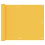 Vidaxl Balkonsko platno rumeno 75x500 cm oksford blago