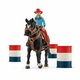 Schleich Cowboy barrel racing