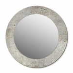 tulup.si Okroglo stensko okrasno ogledalo Siv beton fi 50 cm