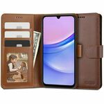 PREKLOPNI ETUI ZA SAMSUNG GALAXY A15 4G / 5G TECH-PROTECT WALLET BROWN