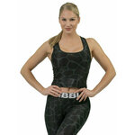 Nebbia Nature Inspired Sporty Crop Top Racer Back Black XS Fitnes majica