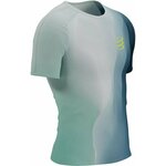 Compressport Performance SS Tshirt M Eggshell Blue/Niagara/Dress Blues XL Tekaška majica s kratkim rokavom