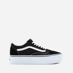 Teniske Vans Old Skool ženske, črna barva - črna. Teniske iz kolekcije Vans. Model izdelan iz kombinacije semiš usnja, naravnega usnja in tekstilnega materiala.