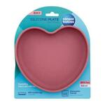 Canpol babies Silicone Suction Plate Heart Pink posodica 300 ml za otroke