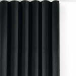 Črna žametna zavesa za delno zatemnitev 265x225 cm Velto – Filumi
