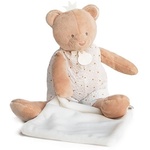 Doudou Darilni set - plišasta igrača medvedek z odejico 28 cm