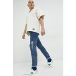 Kavbojke Karl Lagerfeld Jeans moški - modra. Kavbojke iz kolekcije Karl Lagerfeld Jeans v stilu slim s normalnim pasom. Model izdelan iz spranega denima.