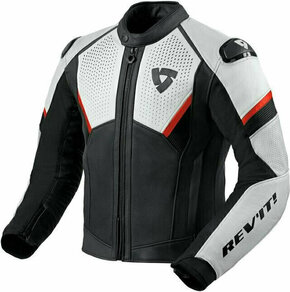 Rev'it! Jacket Matador Black/Neon Red 56 Usnjena jakna