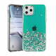 WEBHIDDENBRAND Sparkle ovitek za iPhone 13 Mini, silikonski, zelen