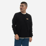 Bombažen pulover Fjallraven moška, črna barva - črna. Pulover iz kolekcije Fjallraven. Model izdelan iz pletenine z nalepko.