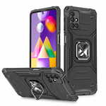 slomart wozinsky ring armor case kickstand tough rugged cover za samsung galaxy m31s črna