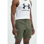 Under Armour Kratke Hlače UA Essential Fleece Shorts-GRN S