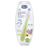 Chicco Soft silikonska žlica, zelena, od 6m +