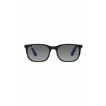 Otroška sončna očala Ray-Ban Junior mornarsko modra barva, 0RJ9076S-Polarized - mornarsko modra. Otroška sončna očala iz kolekcije Ray-Ban. Model s toniranimi stekli in okvirji iz plastike. Ima filter UV 400.