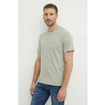 Kratka majica Pepe Jeans MANS TEE moška, zelena barva, PM509434 - zelena. Kratka majica iz kolekcije Pepe Jeans, izdelana iz tanke, elastične pletenine. Model iz izjemno udobne tkanine z visoko vsebnostjo bombaža.