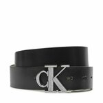 Moški pas Calvin Klein Jeans Ro Mono P Rev/Adj Lthr Belt35Mm K50K511415 Črna