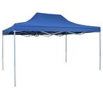 vidaXL Pop-Up Paviljon 3x4,5 m Modre Barve