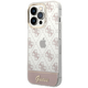 Guess Glitter Logo ovitek za iPhone 14 Pro Max, roza (GUHCP14XHG4MHP)