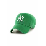 47brand kapa New York Yankees - zelena. Kapa s šiltom vrste baseball iz kolekcije 47brand. Model izdelan iz enobarvne tkanine z vstavki.
