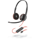 Plantronics C3225 slušalke, 3.5 mm/USB, črna