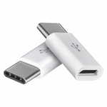 Emos adapter USB micro B/F- USB C/M, 2 kosa, bel