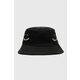 Bombažni klobuk PS Paul Smith črna barva - črna. Klobuk iz kolekcije PS Paul Smith. Model z ozkim robom, izdelan iz materiala z nalepko.